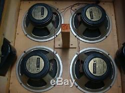Marshall 1960B 1979 Original Celestion G12H-30 T1281 55hz Speakers 444 Cones