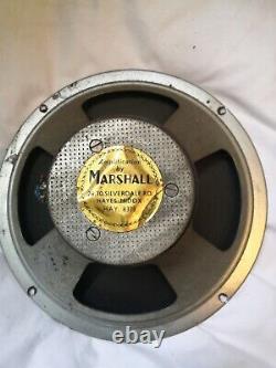Marshall Vintage 10 Speaker Driver 16 ohm dated c 1965-1967. Working. #7442