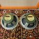 Matched Pair 2x Vintage 1973 Celestion G12h 30w T1217 Greenback 12 Speakers