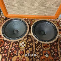 Matched Pair 2x Vintage 1973 Celestion G12H 30w T1217 Greenback 12 Speakers