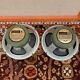 Matched Pair Vintage 1973 Celestion G12h 30w T1969 12 Greenback Speakers 12ohms