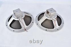 Matched Pair Vintage Cleveland 12 Speakers 8 Ohms Guitar Amplifier Ribbed Cone