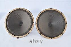 Matched Pair Vintage Cleveland 12 Speakers 8 Ohms Guitar Amplifier Ribbed Cone