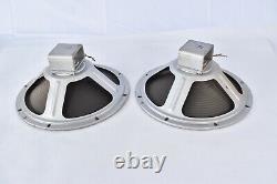 Matched Pair Vintage Cleveland 12 Speakers 8 Ohms Guitar Amplifier Ribbed Cone