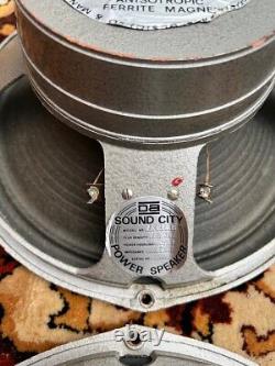 Matched Quad 4x Vintage 1971 Sound City Fane 122190 40w 15ohm 12 Speakers 1970s
