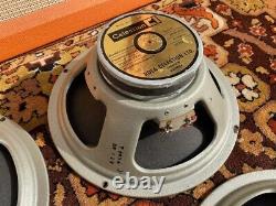 Matched Quad 4x Vintage 1973 Celestion G12S 20w T1936 12 Speakers Original Cone