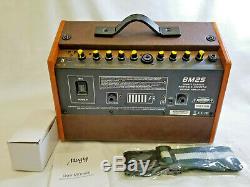 Mugig Guitar Amplifier for Acoustic Guitar Portable Speaker Vocal Amp BM25