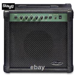 NEW Stagg 20 Watts 20-BA Deluxe Bass Guitar Amp with 8 Speaker + Medal Grille
