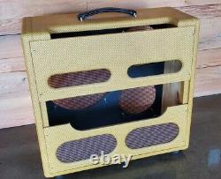 Narrow Panel Tweed Pro Style Guitar Amplifier Combo Speaker Cab 5e5-a
