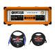 Orange Amps Super Crush 100w Guitar Amplifier Head With Speaker Cable Bundle