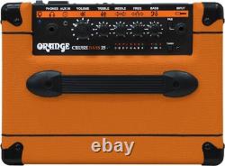 Orange Crush-Bass-25 Corded Electric 8 Guitar Bass Amplifier Cabinet, 25 Watts