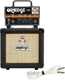 Orange Micro Dark Terror Hybrid Amp Head Mini Stack Combo Cabinet& Speaker-Black