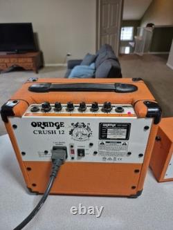 Orange Stereo Micro Crush Pix Cr6s Guitar Amp And Orange Crush 12 Amplifier