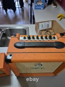 Orange Stereo Micro Crush Pix Cr6s Guitar Amp And Orange Crush 12 Amplifier