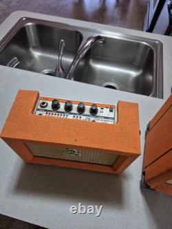 Orange Stereo Micro Crush Pix Cr6s Guitar Amp And Orange Crush 12 Amplifier