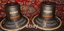 PAIR University Loudspeaker Model 6201 12 8 Ohm 25W Vintage Coaxial Speakers
