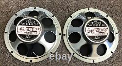 (PAIR) WEBER C8RS-8 Guitar Speaker 8 8 Ohm 15 Watts New Old Stock