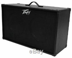 PEAVEY 212 2x12 Speakers Guitar Amplifier Amp Extension Cabinet+2 Guitar Cables