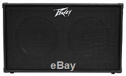 PEAVEY 212 2x12 Speakers Guitar Amplifier Amp Extension Cabinet+2 Guitar Cables