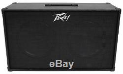 PEAVEY 212 2x12 Speakers Guitar Amplifier Amp Extension Cabinet+2 Guitar Cables