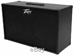 PEAVEY 212 2x12 Speakers Guitar Amplifier Amp Extension Cabinet+2 Guitar Cables