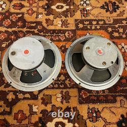 Pair 2x Vintage 1971 1972 Celestion T1927 Marshall 10 Speaker Drivers Original
