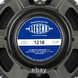 Pair Eminence Legend 1218 12 Guitar Speaker 8ohm 150W 98.8dB 2VC Replacement