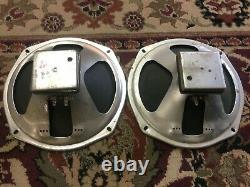 Pair of Vintage CTS 10 Speakers Guitar Amplifier Ribbed Cone