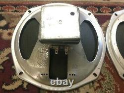 Pair of Vintage CTS 10 Speakers Guitar Amplifier Ribbed Cone