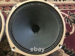 Pair of Vintage CTS 10 Speakers Guitar Amplifier Ribbed Cone