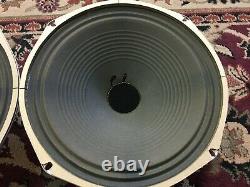 Pair of Vintage CTS 12 Speakers 8 Ohms Guitar Amplifier Ribbed Cone