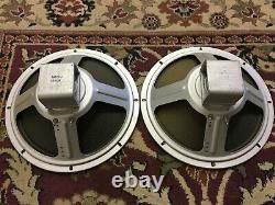 Pair of Vintage Cleveland 12 Speakers 8 Ohms Guitar Amplifier Ribbed Cone
