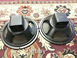 Pair of Vintage Heppner 10 Speakers Guitar Amplifier Ribbed Smooth Cone