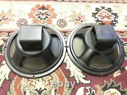 Pair of Vintage Heppner 10 Speakers Guitar Amplifier Ribbed Smooth Cone