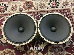 Pair of Vintage Heppner 12 Speakers 16 Ohms Guitar Amplifier Smooth Cone