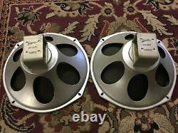 Pair of Vintage Zenith 12 Speakers 6 Ohms Guitar Amplifier Ribbed Cone