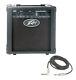 Peavey Backstage 10w Guitar Combo 6 Speaker Transtube Amp With Instrument Cable