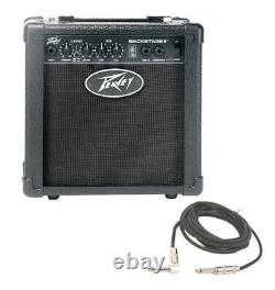 Peavey Backstage 10W Guitar Combo 6 Speaker Transtube Amp With Instrument Cable
