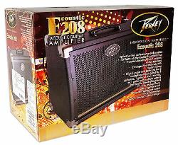 Peavey Ecoustic 208 30w Acoustic Guitar Amplifier 2-Ch Combo Amp+(2) 8 Speakers