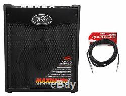 Peavey Max 110 Electric Bass Guitar Amplifier Combo Amp+10 Speaker+Cable