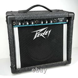 Peavey Rage 158 Guitar Teal Stripe Amp 15W Vintage Guitar Amplifier Made in USA