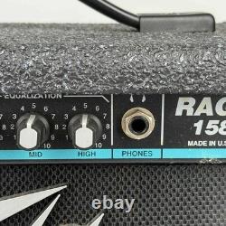 Peavey Rage 158 Guitar Teal Stripe Amp 15W Vintage Guitar Amplifier Made in USA