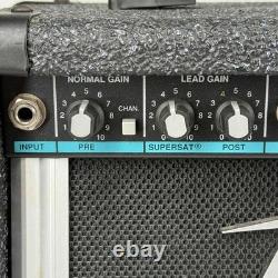 Peavey Rage 158 Guitar Teal Stripe Amp 15W Vintage Guitar Amplifier Made in USA