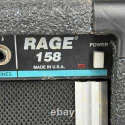 Peavey Rage 158 Guitar Teal Stripe Amp 15W Vintage Guitar Amplifier Made in USA