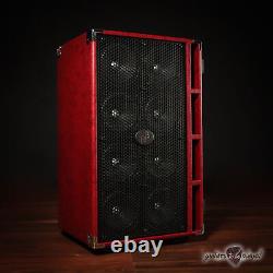 Phil Jones Bass C8 Compact 8x5 800W 8-ohm Speaker Cabinet with Cover Red