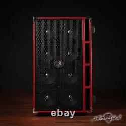 Phil Jones Bass C8 Compact 8x5 800W 8-ohm Speaker Cabinet with Cover Red