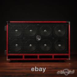 Phil Jones Bass C8 Compact 8x5 800W 8-ohm Speaker Cabinet with Cover Red