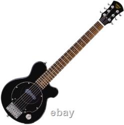 Pignose PGG-200 BK Mini Electric Guitar Black Built-in Amplifier 22 Frets withCase