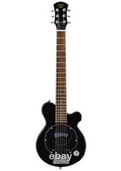 Pignose PGG-200 BK Mini Electric Guitar Black Built-in Amplifier 22 Frets withCase