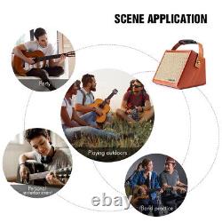 Portable Acoustic Guitar Amp Speaker withMicrophone Input Q2C1